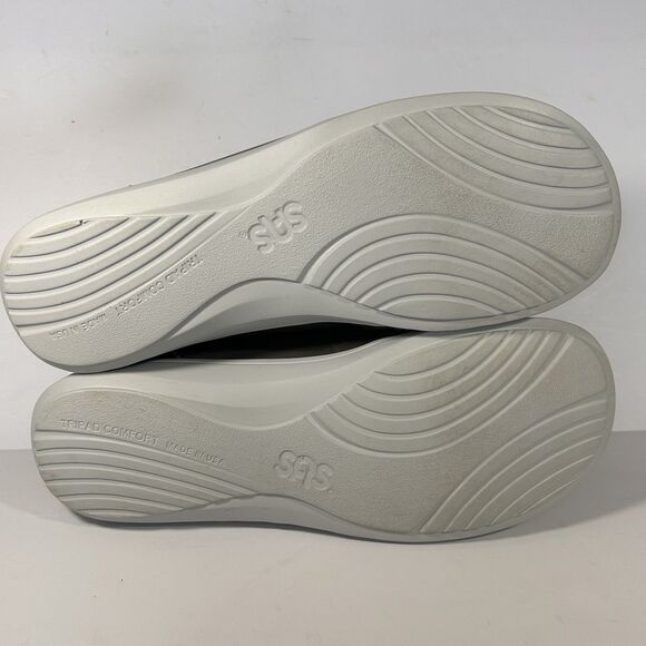 SAS MARNIE‎ Leather Sneaker Size 10M Gray USA Made Lightweight Sporty - Picture 7 of 13